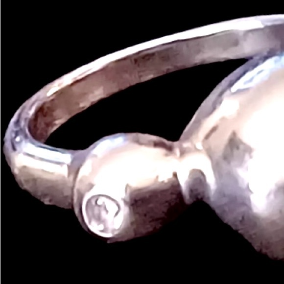 Silpada Vintage Rare Sterling Silver CZ Dome Ring - Picture 4 of 11